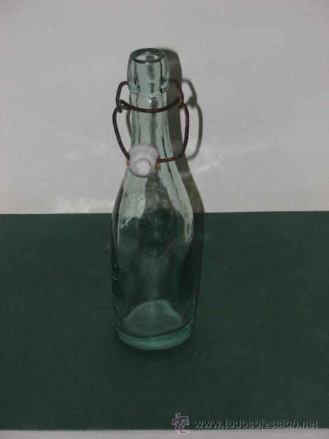 Botellas antiguas: ANTIGUA BOTELLA DE AGUA OXIGENADA - Foto 1