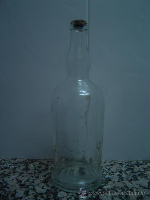 Botellas antiguas: BOTELLA LICOR 49 N&ordm; EN RELIEVE - Foto 1