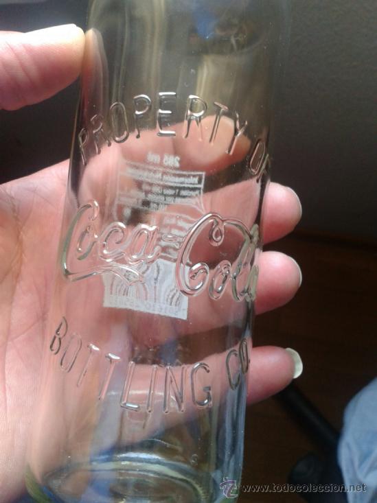 Botellas antiguas: botella de cocacola - Foto 1