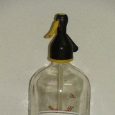 Botellas antiguas: ANTIGUO SIFÓN BOTELLA DE REFRESCANTES LA ALICANTINA, AGUA CARBÓNICA. ALICANTE. . Lote 36881843