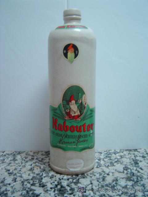 Botellas antiguas: ANTIGUA BOTELLA KABOUTER  ETIQUETAS DE PAPEL - Foto 1