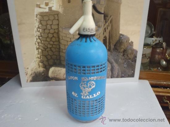 Botellas antiguas: SIFON EL GALLO - Foto 1