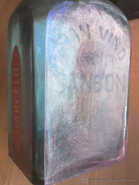 Botellas antiguas: Botella Gran Vino Sans&oacute;n - Foto 3