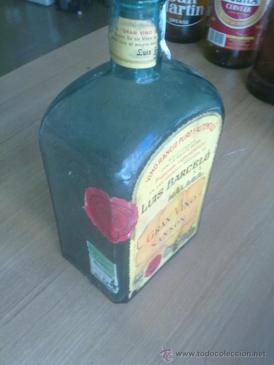 Botellas antiguas: Botella Gran Vino Sans&oacute;n Barcel&oacute; - Foto 2