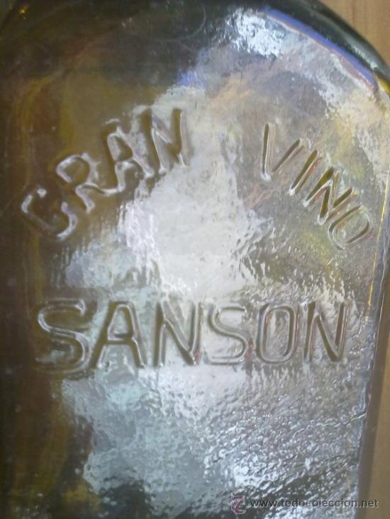 Botellas antiguas: Botella Gran Vino Sans&oacute;n - Foto 1