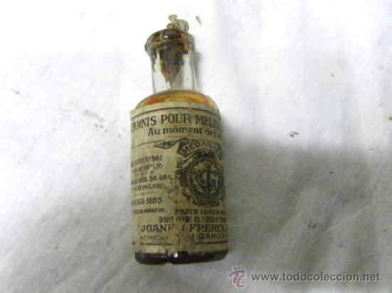 Botellas antiguas: FRASQUITO VERNIS POUR MELER- AV BRONCE - Foto 2