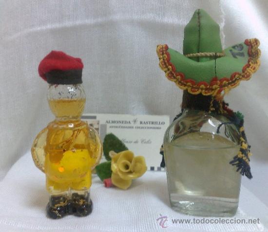 Botellas antiguas: COLECCI&Oacute;N DE 2 MINIATURAS DE BOTELLA DE LICOR. - Foto 2