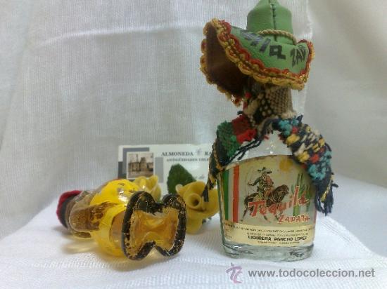 Botellas antiguas: COLECCI&Oacute;N DE 2 MINIATURAS DE BOTELLA DE LICOR. - Foto 4