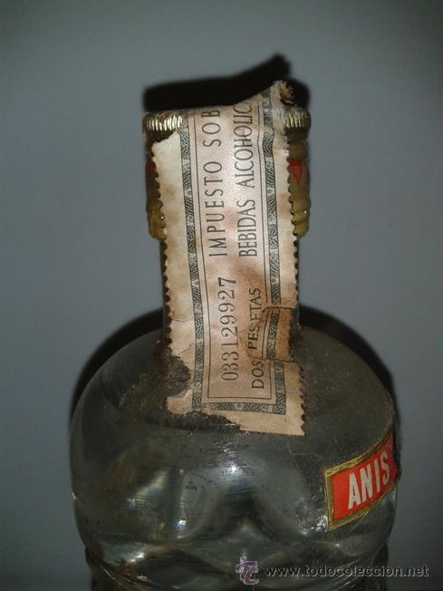 Botellas antiguas: BOTELLA AN&Iacute;S REFINADO COSTA BRAVA , PRECINTO 2 PTS. - Foto 3