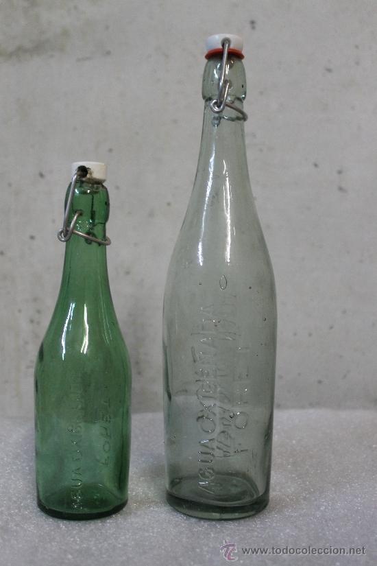Botellas antiguas: Botellas de agua oxigenada - Foto 1