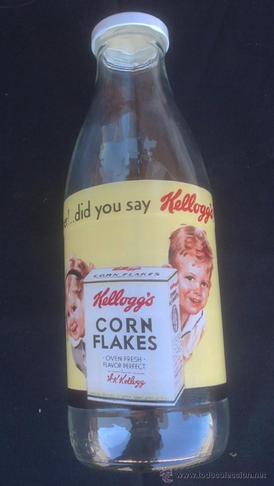 Botellas antiguas: BOTELLA KELLOGGS.26CM. - Foto 1