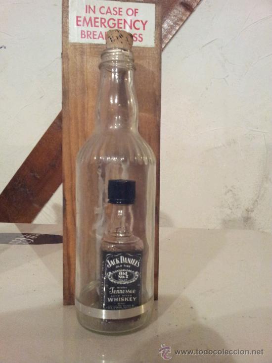 Botellas antiguas: Botella Jack Daniels de emergencia - Foto 1