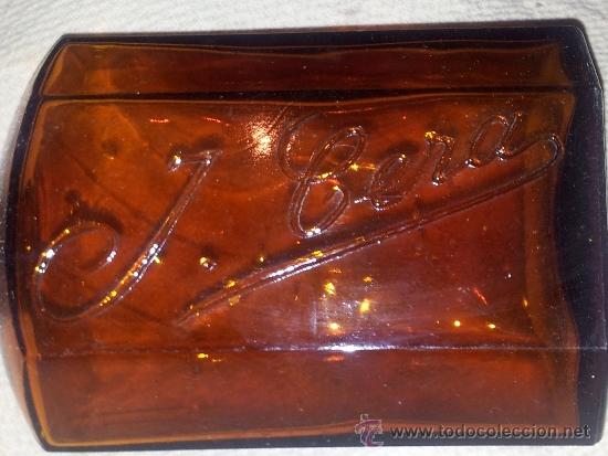 Botellas antiguas: botella con inscripscion en relieve - Foto 2