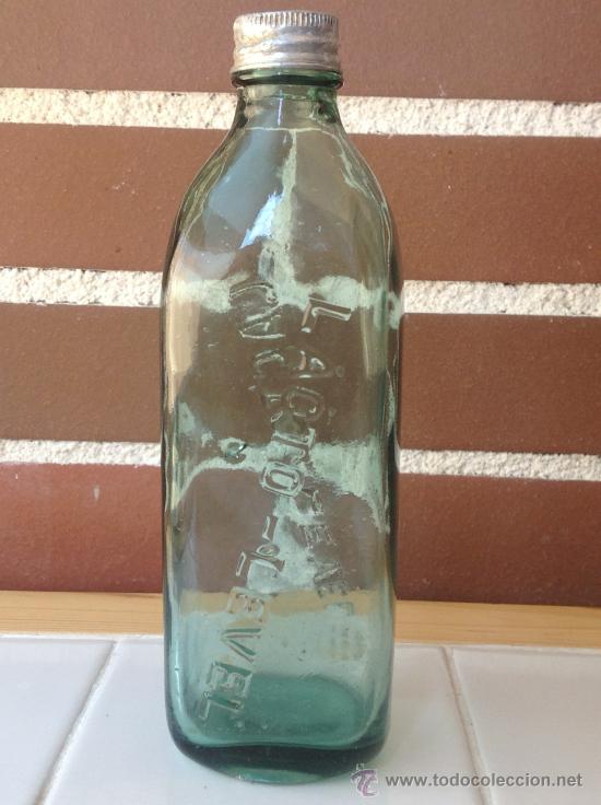 Botellas antiguas: ANTIGUA BOTELLA DE LACTO LEVEL - Foto 1
