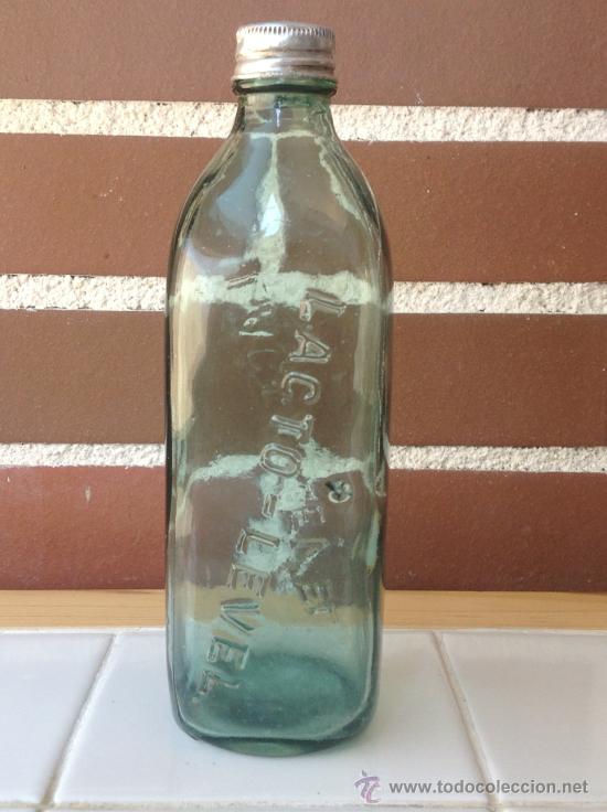 Botellas antiguas: ANTIGUA BOTELLA DE LACTO LEVEL - Foto 2