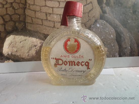 Botellas antiguas: BOTELLIN ANIS DULCE DOMECQ - Foto 1