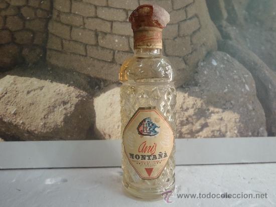 Botellas antiguas: BOTELLIN ANIS MONTA&Ntilde;A - Foto 1