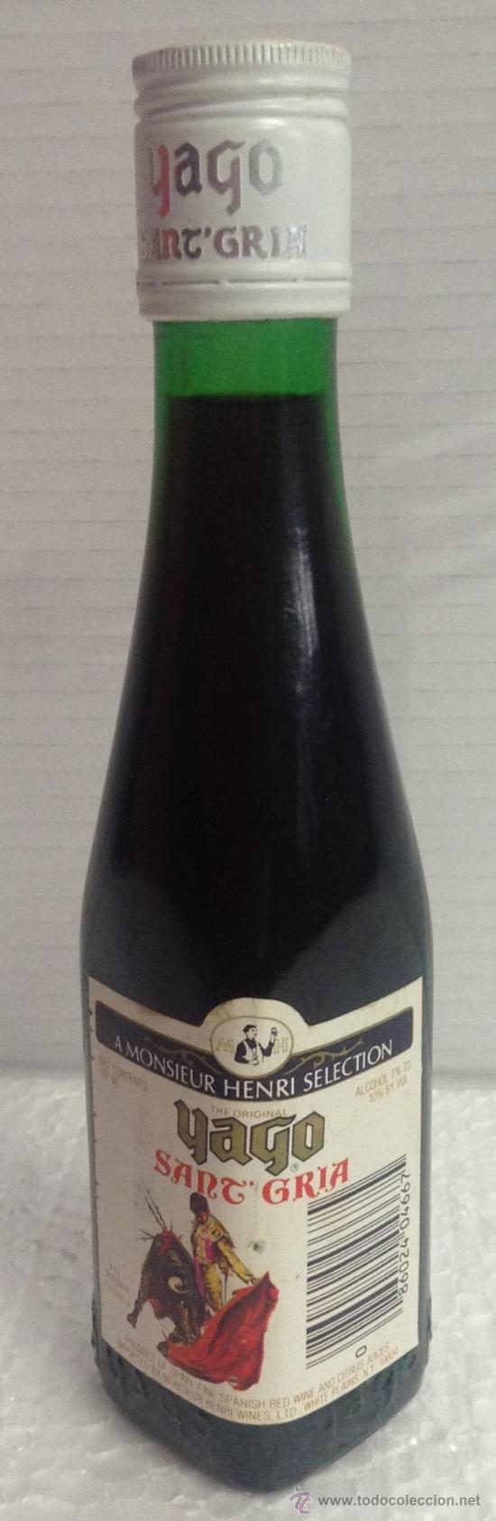 Botellas antiguas: Antigua botella - Yago - sangria - Foto 1