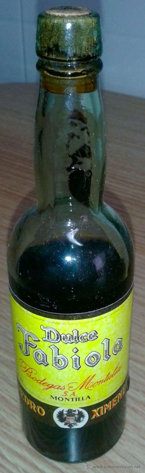 Botellas antiguas: MINI BOTELLA DE DULCE FABIOLA - Foto 1