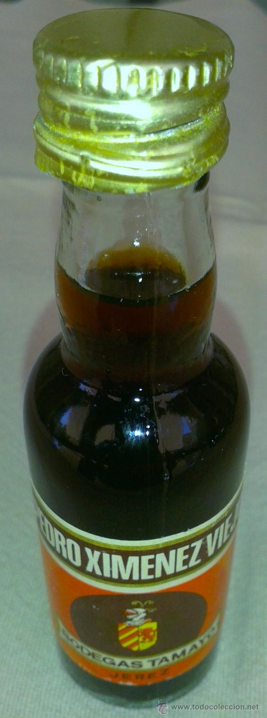 Botellas antiguas: MINI BOTELLA DE JEREZ - Foto 1
