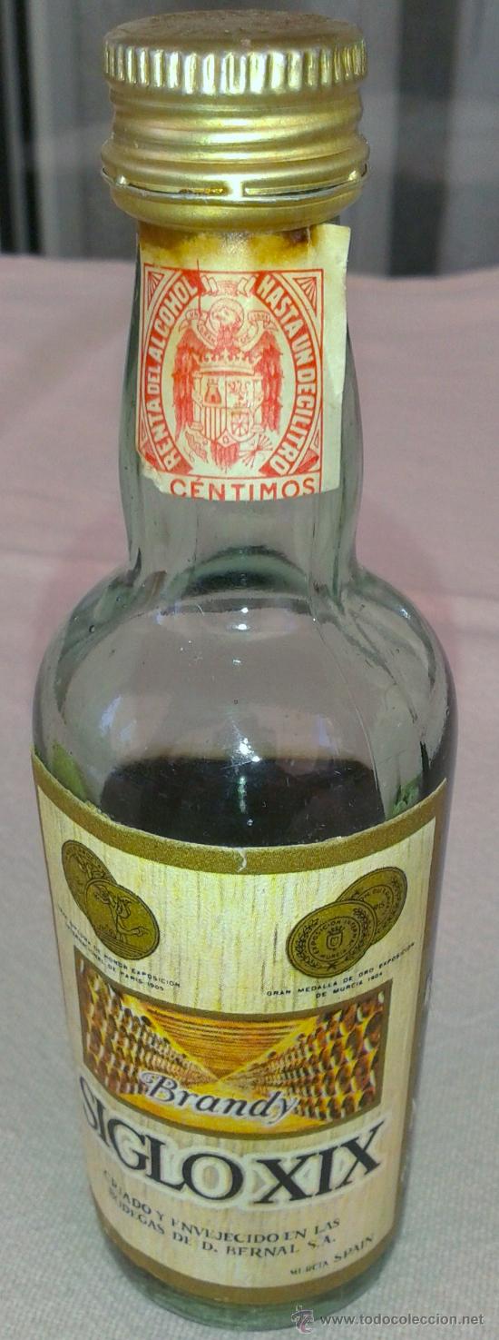 Botellas antiguas: MINI BOTELLA DE BRANDY SIGLO XIX - Foto 1