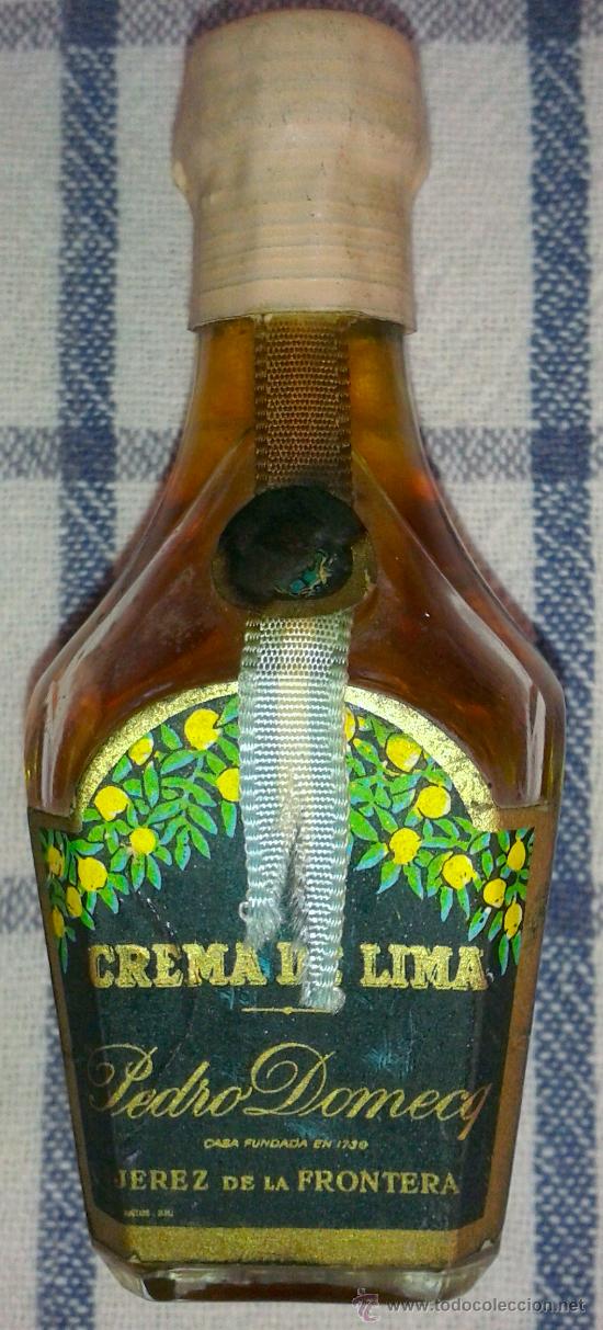 Botellas antiguas: MINI BOTELLA DE CREMA DE LIMA - Foto 1