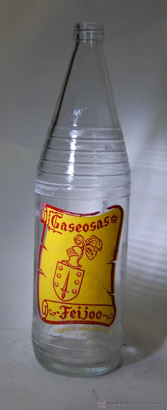 Botellas antiguas: BOTELLA DE GASEOSA FEIJOO - Foto 1