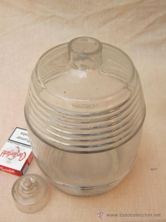 Botellas antiguas: TARRO DE CRISTAL ANTIGUO - Foto 2
