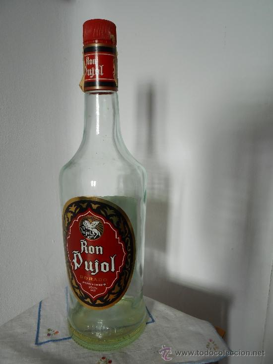 Botellas antiguas: RON   PUJOL  (Vacia) - Foto 1