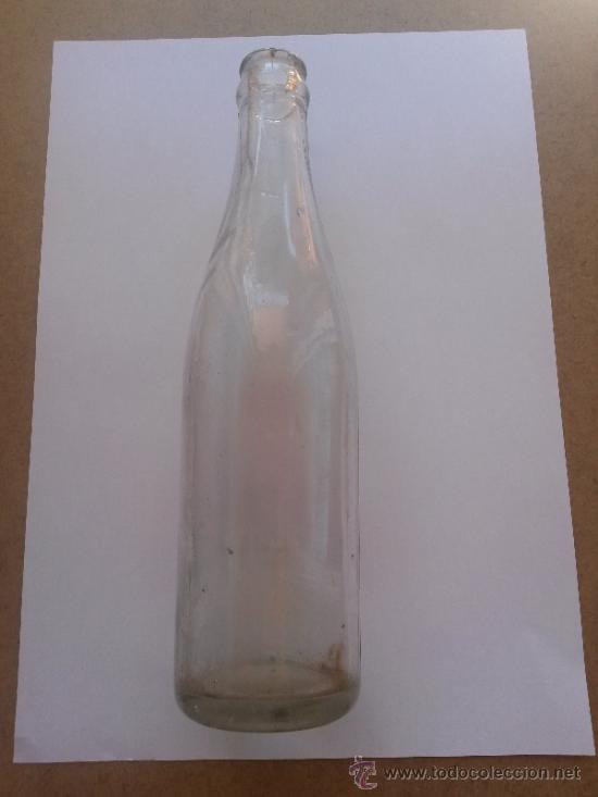 Botellas antiguas: Botella antigua de refresco de 23 x 6 cms - Foto 1