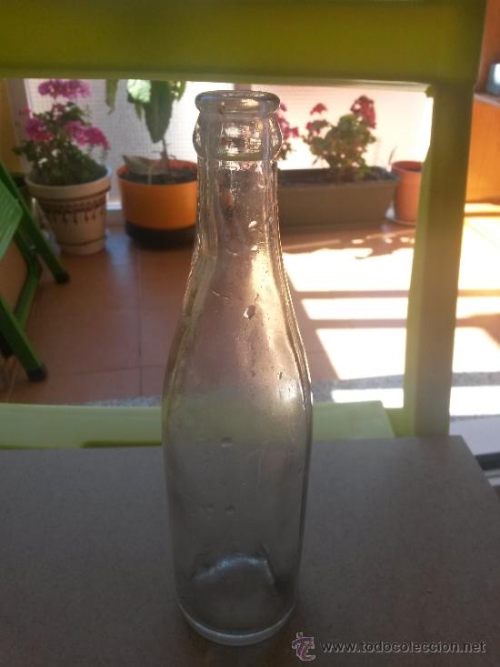 Botellas antiguas: Botella antigua de refresco de 23 x 6 cms - Foto 1