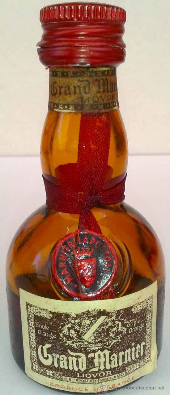 Botellas antiguas: MINI BOTELLA DE GRAN MARNIER - Foto 1