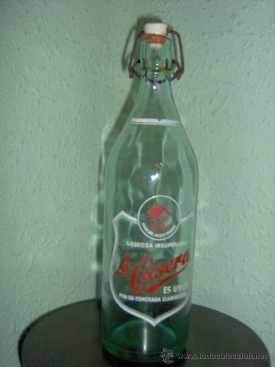 Botellas antiguas: Botella La Casera - Foto 1