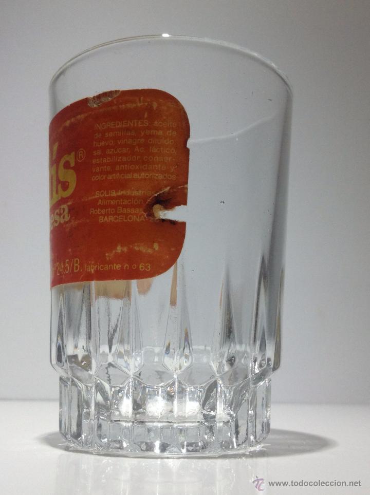 Botellas antiguas: MUY ANTIGUO VASO DE SOL&Iacute;S - Foto 2