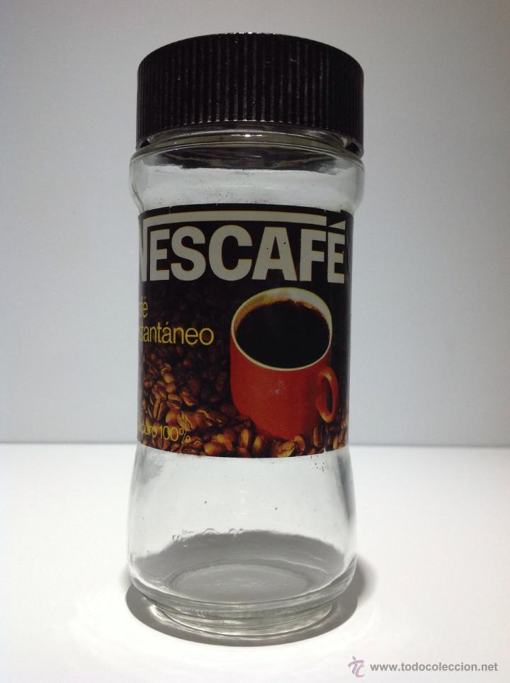 Botellas antiguas: ANTIGUO BOTE DE NESCAFE INSTANT&Aacute;NEO - Foto 1