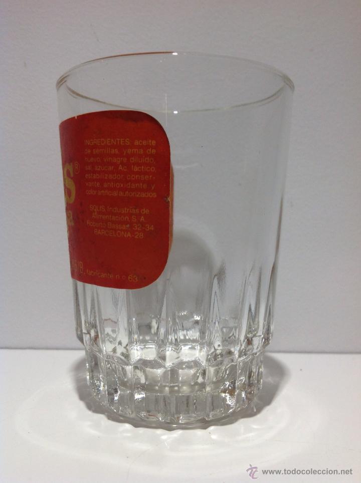 Botellas antiguas: ANTIGUO VASO DE MAYONESA SOL&Iacute;S - Foto 2