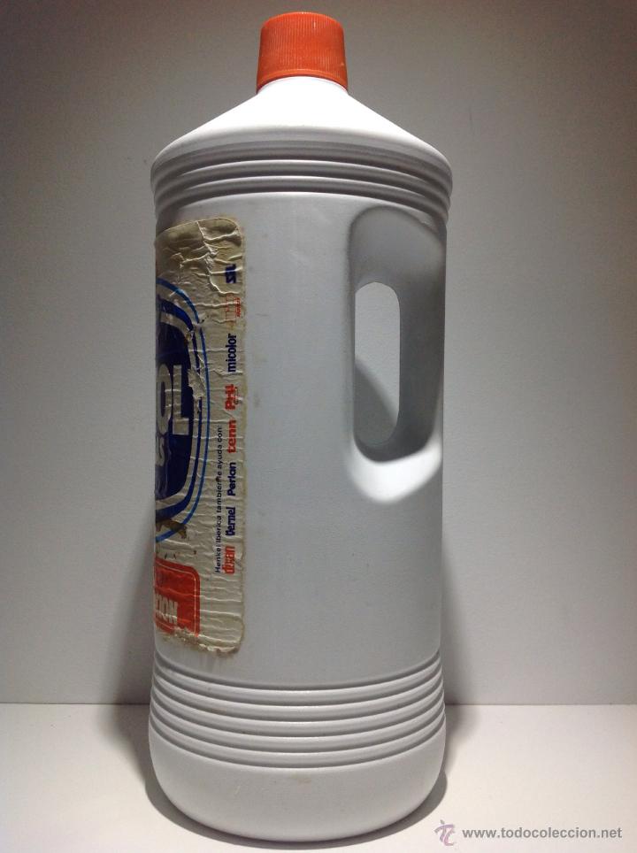 Botellas antiguas: ANTIGUA BOTELLA DE MISTOL DE PL&Aacute;STICO ,4 KG - Foto 2