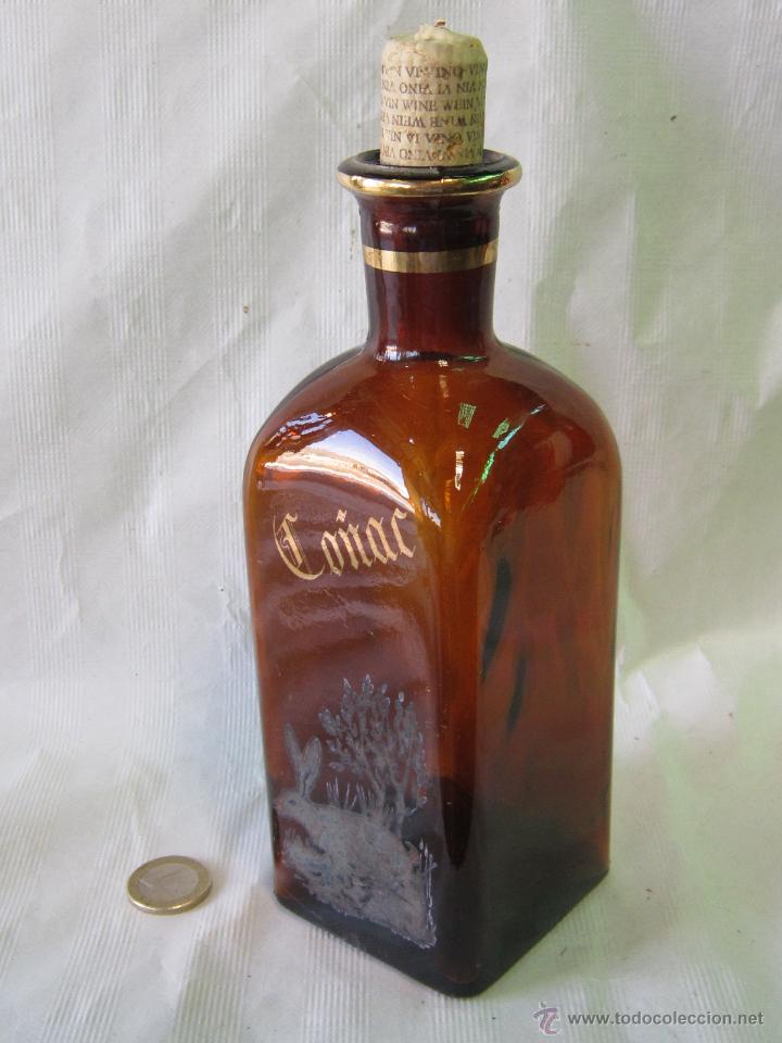 Botellas antiguas: BOTELLA PARA CO&Ntilde;AC - Foto 1
