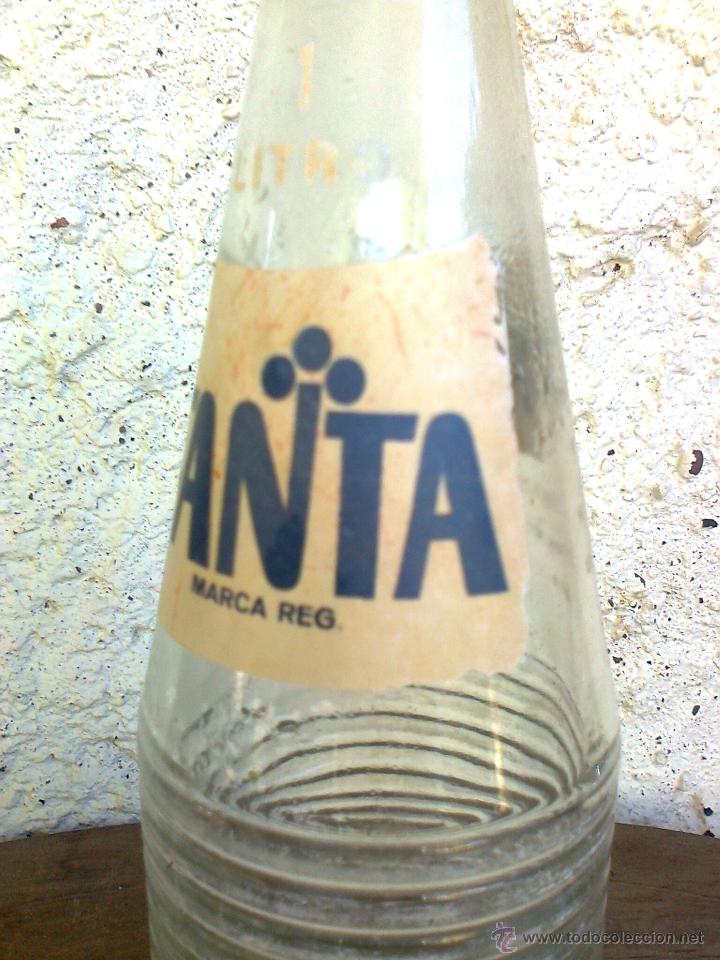 Botellas antiguas: BOTELLA FANTA SERIGRAFIADA - Foto 2