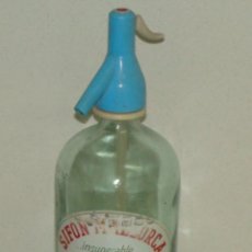 Botellas antiguas: BOTELLA SIFÓN ANTIGUO. SIFON MALLORCA INSUPERABLE DE MOLINS DE REY, BARCELONA. Lote 40665156