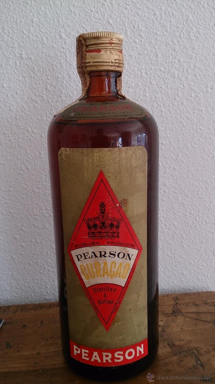 Botellas antiguas: BOTELLA CURA&Ccedil;AO PEARSON, PRECINTO CENTIMOS - Foto 1