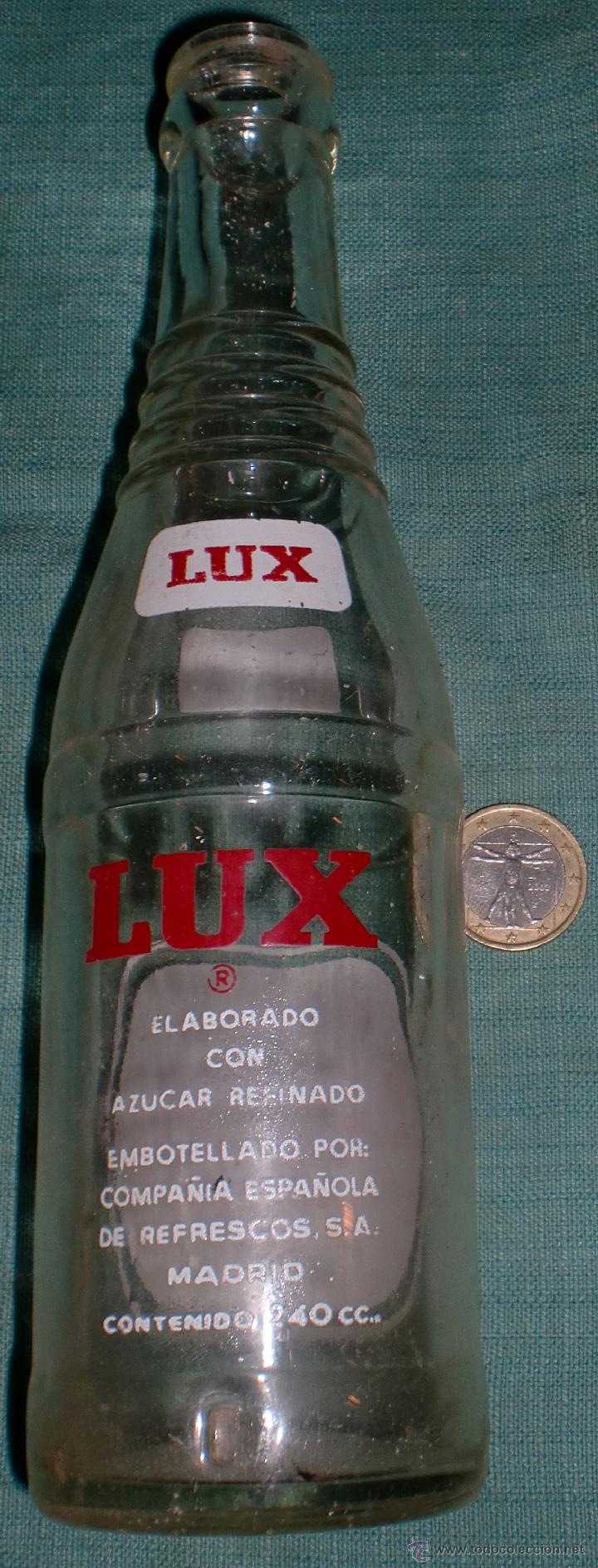 Botellas antiguas: Botella de lux serigrafiada - Foto 2