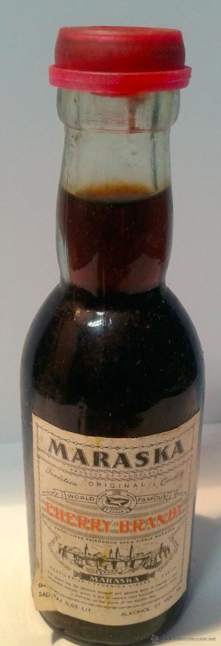 Botellas antiguas: MINI BOTELLA MARASKA - Foto 1
