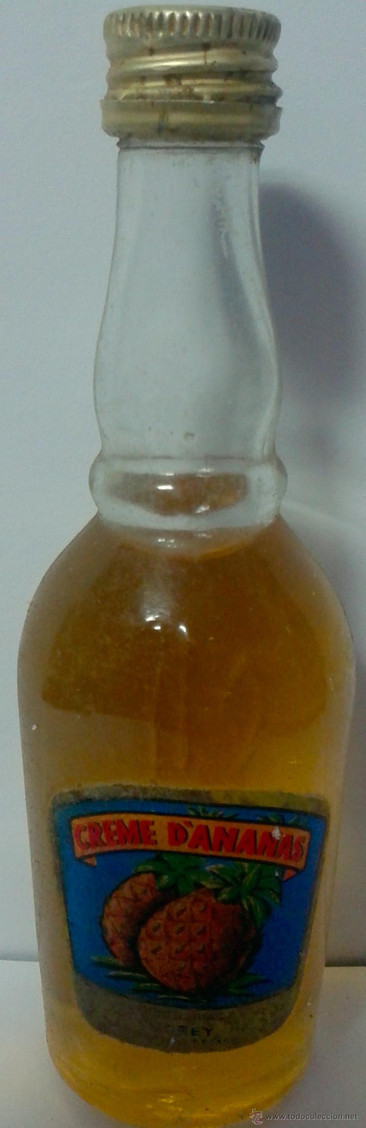 Botellas antiguas: MINI BOTELLA-LICOR ANANAS- - Foto 1