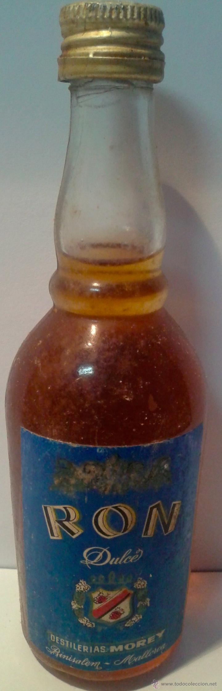 Botellas antiguas: MINI BOTELLA-RON- - Foto 1