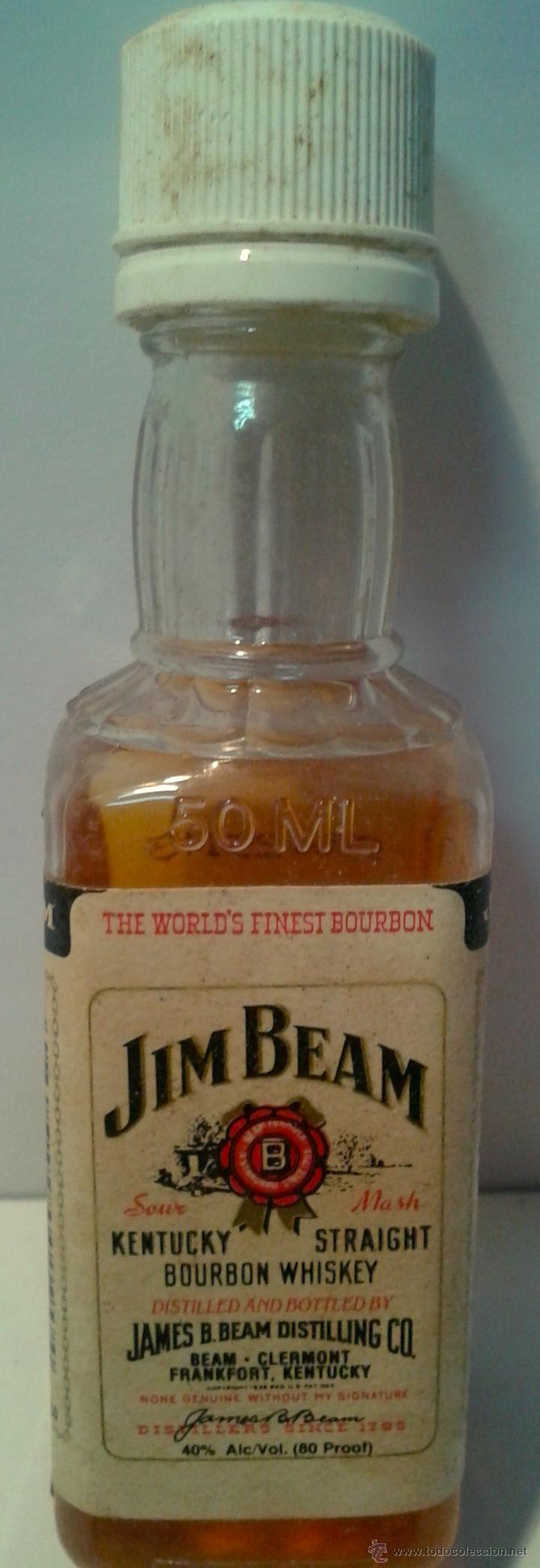 Botellas antiguas: MINI BOTELLA-JIM BEAM- - Foto 1