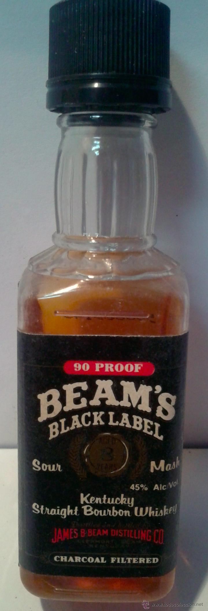 Botellas antiguas: MINI BOTELLA-BEAM`S- - Foto 1
