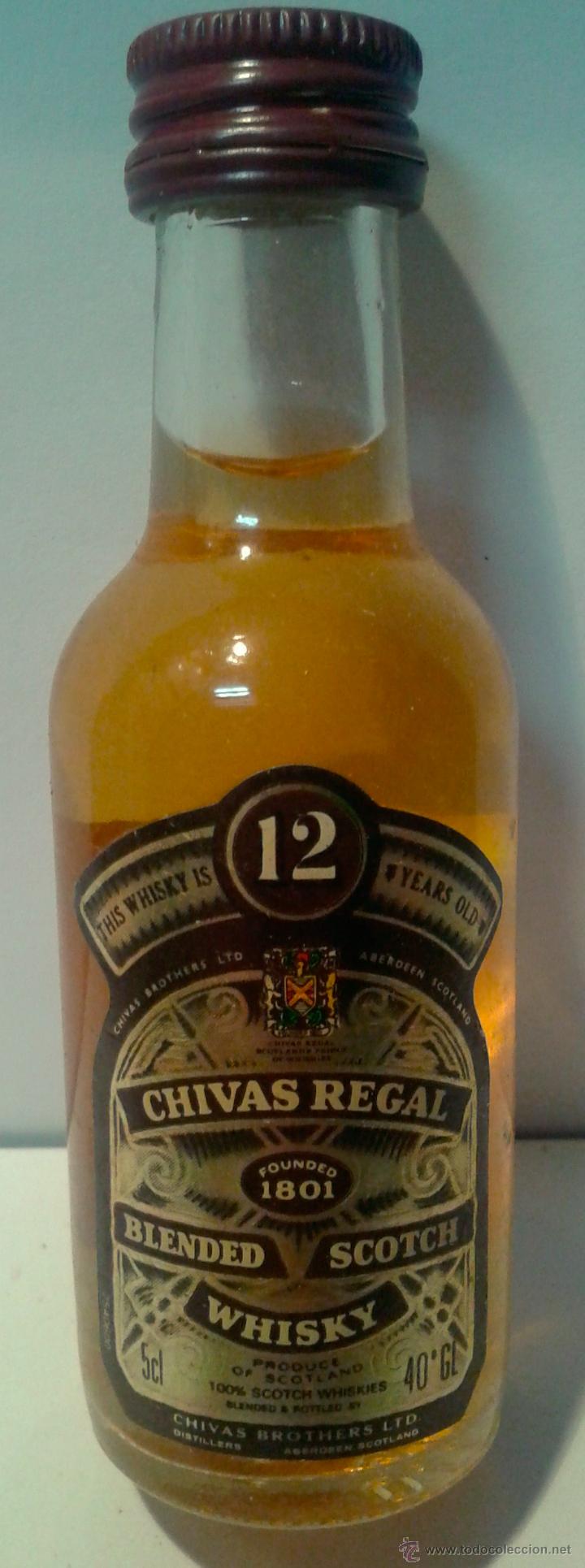 Botellas antiguas: MINI BOTELLA-CHIVAS-12- - Foto 1
