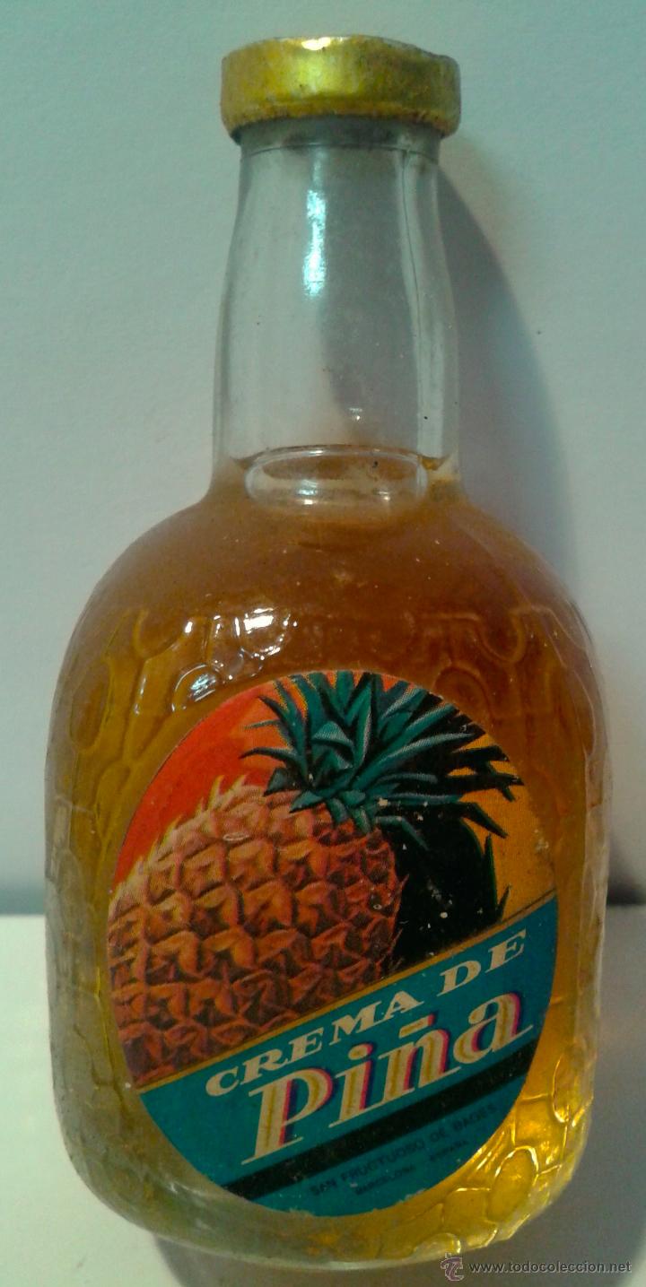 Botellas antiguas: MINI BOTELLA-PI&Ntilde;A- - Foto 1