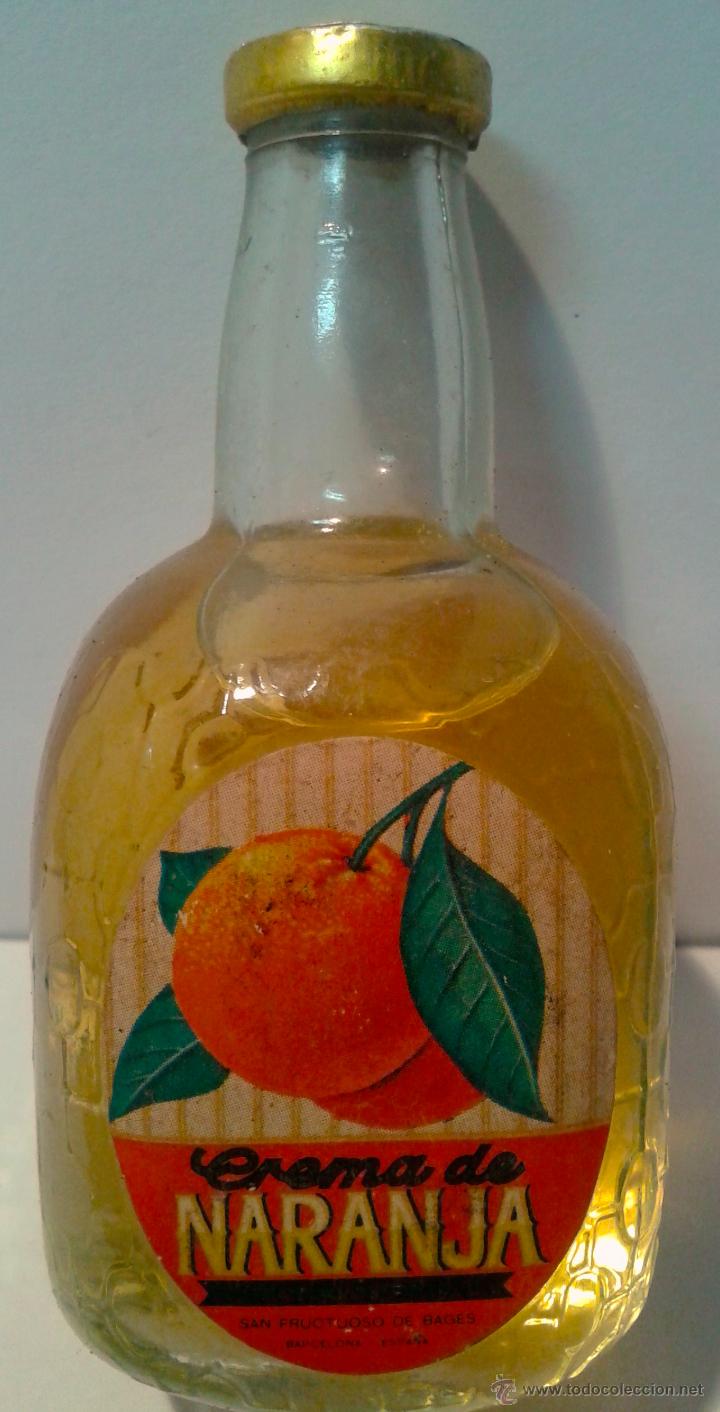 Botellas antiguas: MINI BOTELLA-LICOR DE NARANJA- - Foto 1